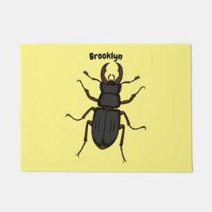 Felpudo Ilustración de insecto escarabajo ciervo