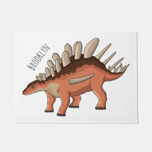 Felpudo ilustración de Kentrosaurus de dibujos animados