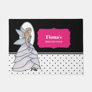 Felpudo Ilustración de moda de vestido de princesa hada pé