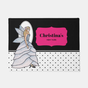 Felpudo Ilustración de moda de vestido de princesa hada Pe