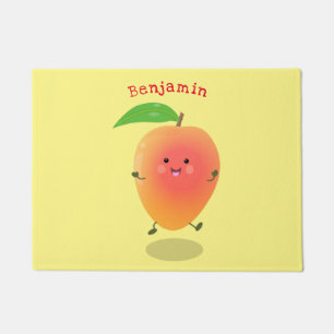 Felpudo Ilustracion de personalizado amarillo de mango ale