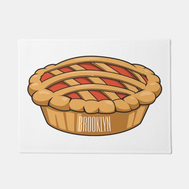 Felpudo Ilustracion de personalizado circular (Anverso)
