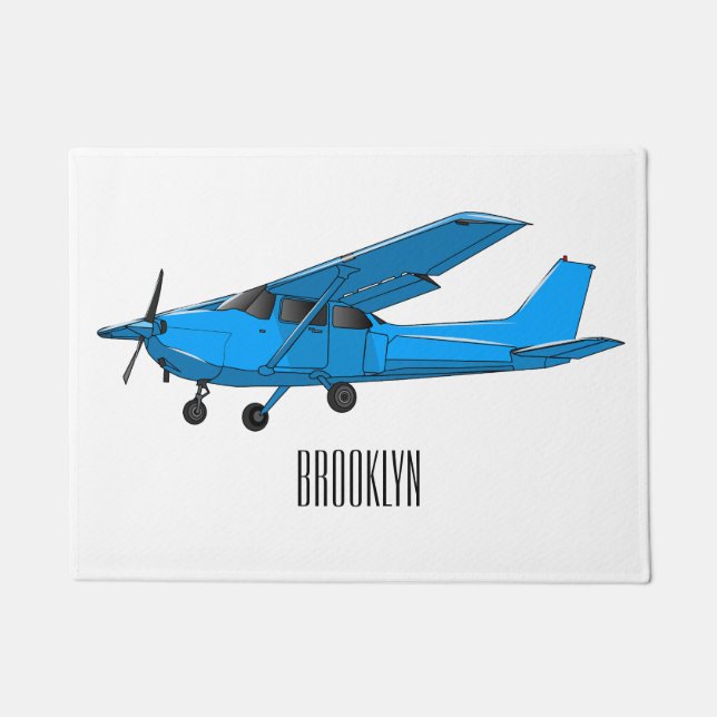 Felpudo Ilustracion de personalizado de aviones (Anverso)