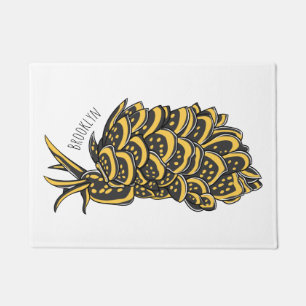 Felpudo Ilustracion de personalizado de babuena dorada de