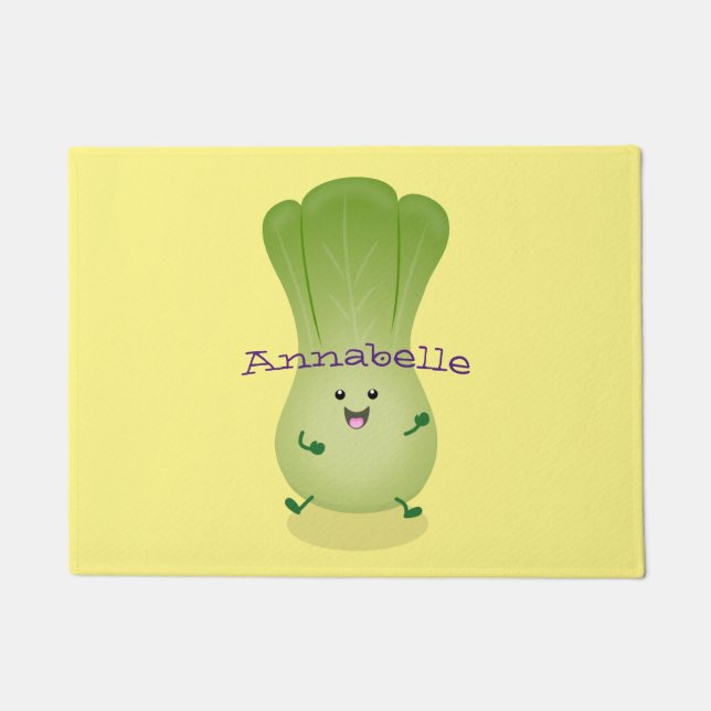 Felpudo Ilustracion de personalizado de bebé choy (Anverso)