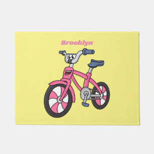 Felpudo Ilustracion de personalizado de bicicleta de niños