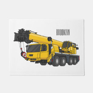 Felpudo Ilustracion de personalizado de camiones Crane