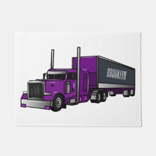 Felpudo Ilustracion de personalizado de camiones semirremo