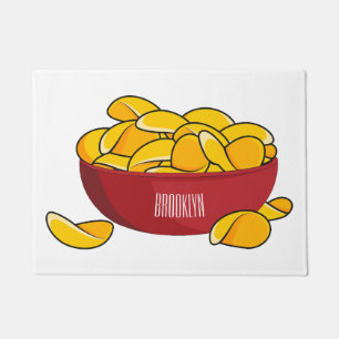 Felpudo Ilustracion de personalizado de chips de papa