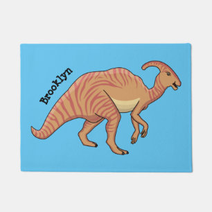 Felpudo Ilustracion de personalizado de dinosaurios de par