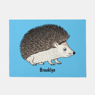 Felpudo Ilustracion de personalizado de hedgehog espinoso