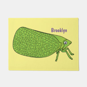Felpudo Ilustracion de personalizado de insectos de hoja v