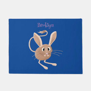 Felpudo Ilustracion de personalizado de jerboa larga y cor