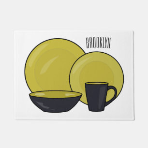 Felpudo Ilustracion de personalizado de juego de mesa