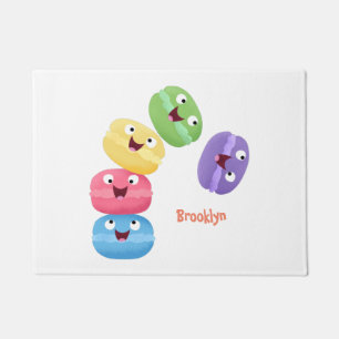 Felpudo Ilustracion de personalizado de macarons graciosos