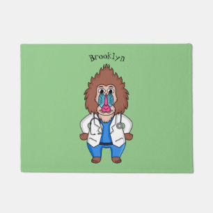 Felpudo Ilustracion de personalizado de médica de mandrile