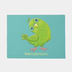 Felpudo Ilustracion de personalizado de paracaídas verde l