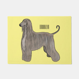 Felpudo Ilustracion de personalizado de perro de perro per