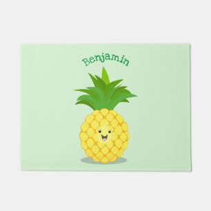 Felpudo Ilustracion de personalizado de piña cuta
