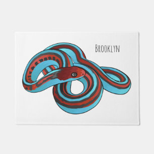 Felpudo Ilustracion de personalizado de serpiente de San F