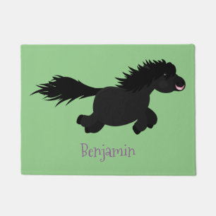 Felpudo Ilustracion de personalizado del pony de Shetland 