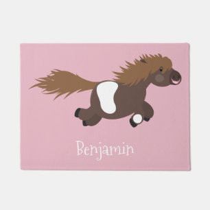 Felpudo Ilustracion de personalizado del pony de Shetland