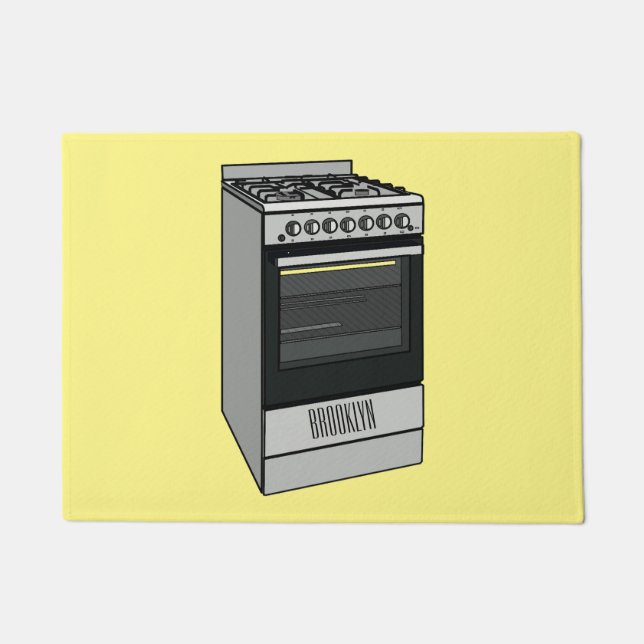 Felpudo Ilustracion de personalizado eléctrico (Anverso)