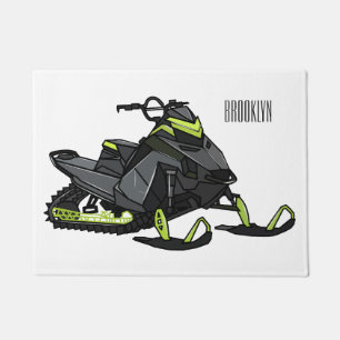 Felpudo Ilustracion de personalizado para motos de nieve