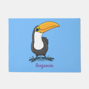 Felpudo Ilustracion de personalizado toscano feliz