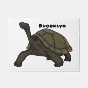 Felpudo Ilustracion de tortugas terrestres de Galápagos
