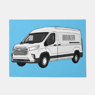 Felpudo Ilustracion del personalizado de la camioneta de e