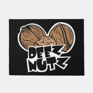 Felpudo Ilustracion divertido de Deez Nutz
