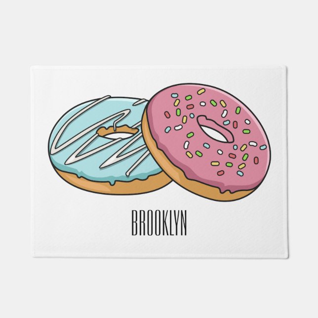 Felpudo Ilustracion Donut personalizado (Anverso)