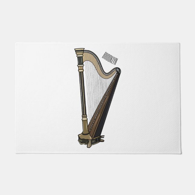 Felpudo Ilustracion Harp personalizado (Anverso)