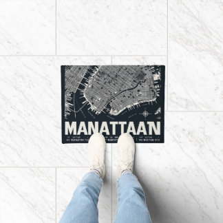 Felpudo Ilustracion Mapa de Manhattan