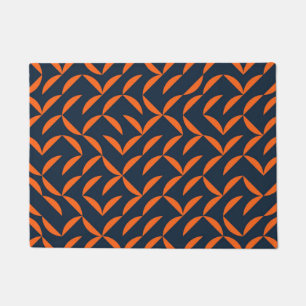 Felpudo ilustracion naranja, fresco, moderno y de moda
