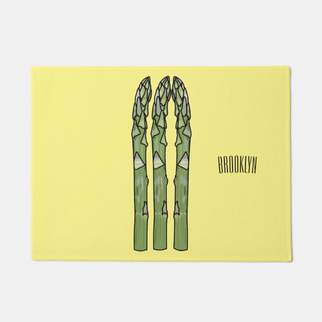 Felpudo Ilustracion personalizado Asparagus (Anverso)