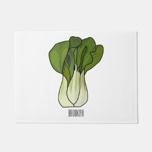 Felpudo Ilustracion personalizado Bok choy
