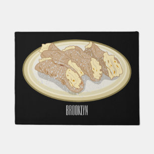 Felpudo Ilustracion personalizado Cannoli