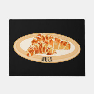 Felpudo Ilustracion personalizado croissant