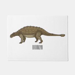 Felpudo Ilustracion personalizado de Ankylosaurus