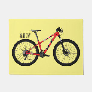 Felpudo Ilustracion personalizado de bicicletas