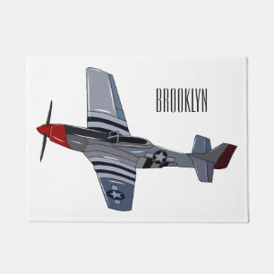 Felpudo Ilustracion personalizado de bombarderos