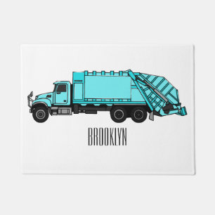 Felpudo Ilustracion personalizado de camión de basura