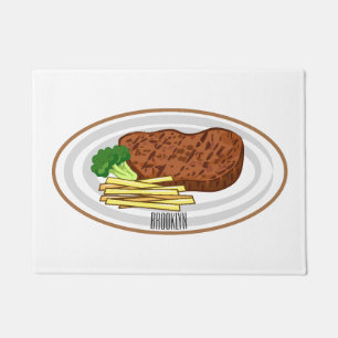 Felpudo Ilustracion personalizado de carne