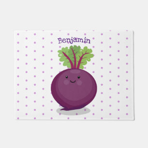 Felpudo Ilustracion personalizado de cocina de raíz de rem