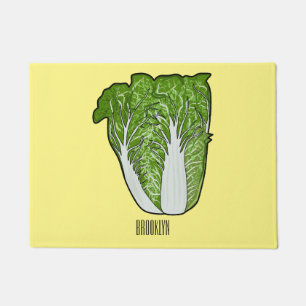 Felpudo Ilustracion personalizado de col chino