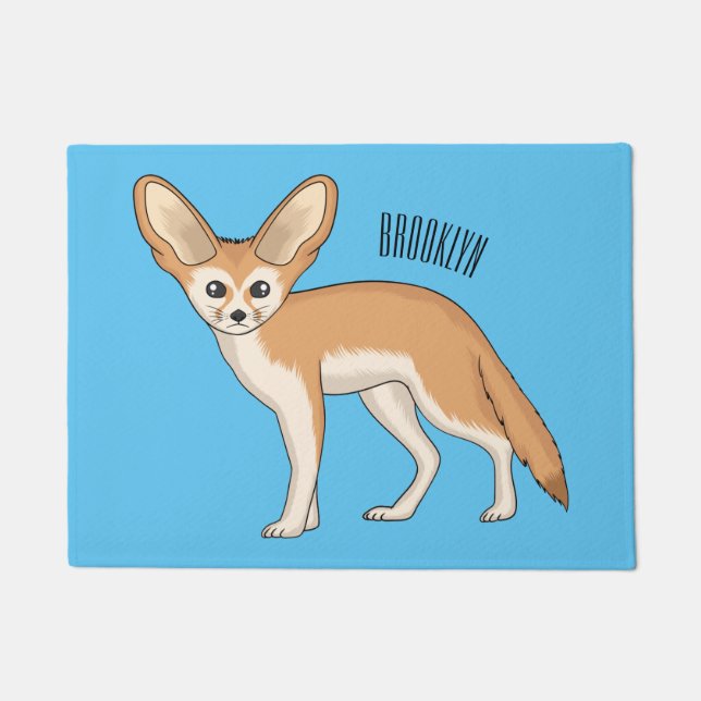 Felpudo Ilustracion personalizado de Fennec fox (Anverso)