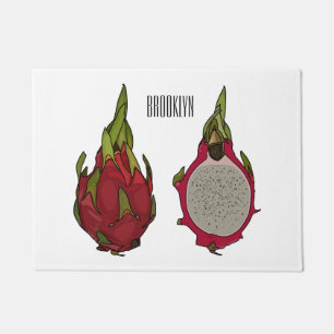 Felpudo Ilustracion personalizado de fruta dragón