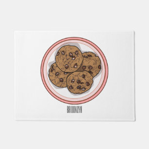 Felpudo Ilustracion personalizado de galletas de chocolate